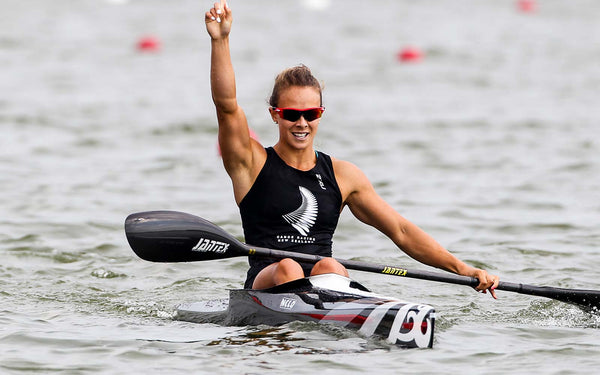 Lisa Carrington races Nelo