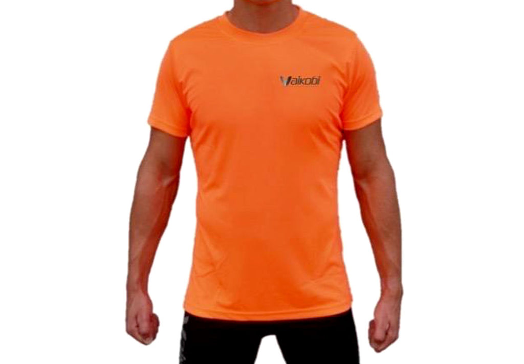VAIKOBI VOcean S/S Fluro orange front view – man
